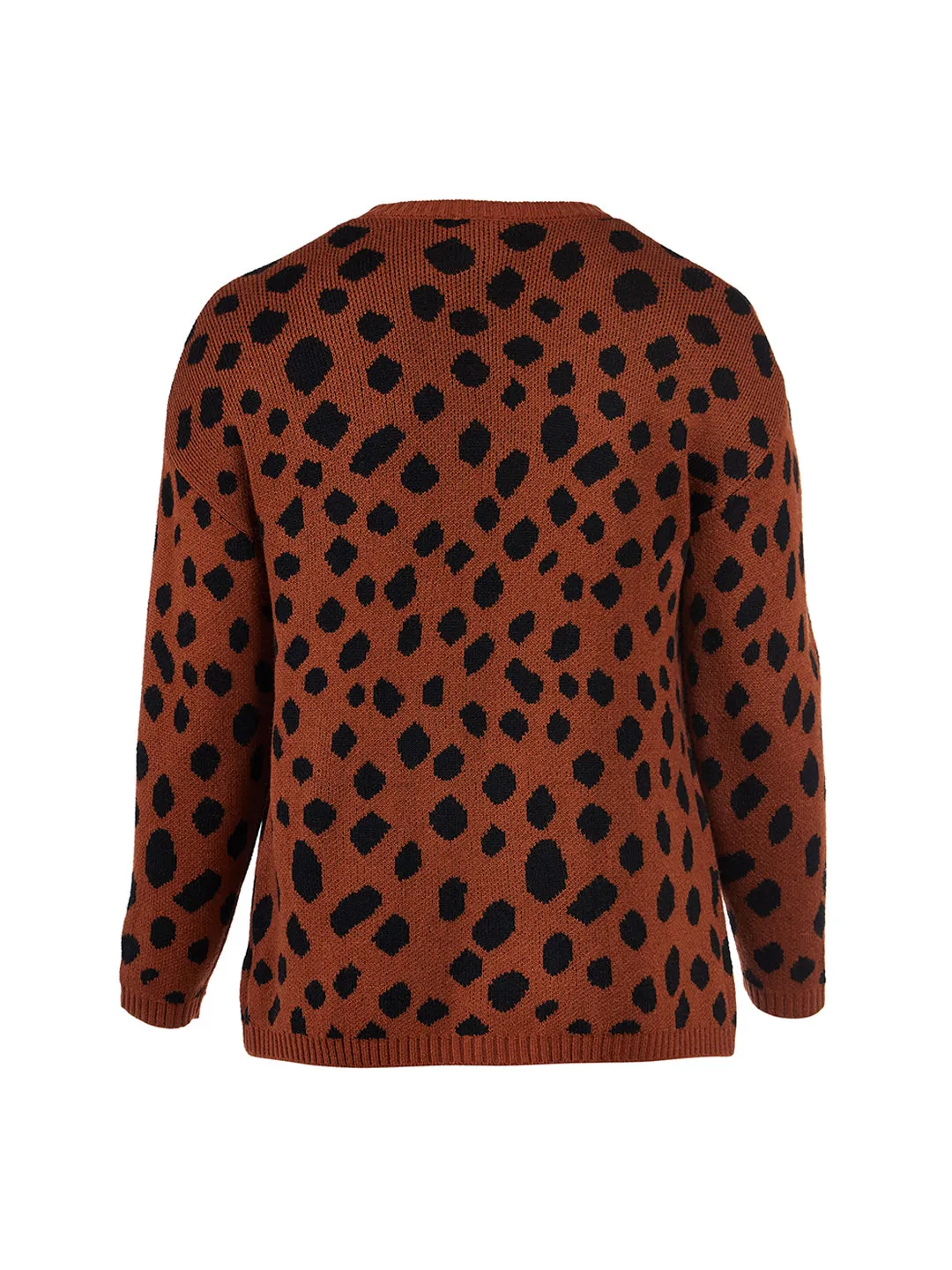 Abstract Dot Open Cardigan