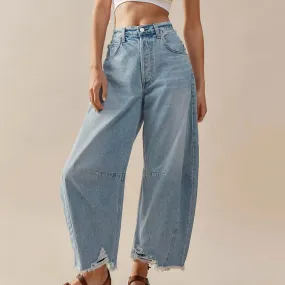 Aurelie Distressed High-Rise Jeans