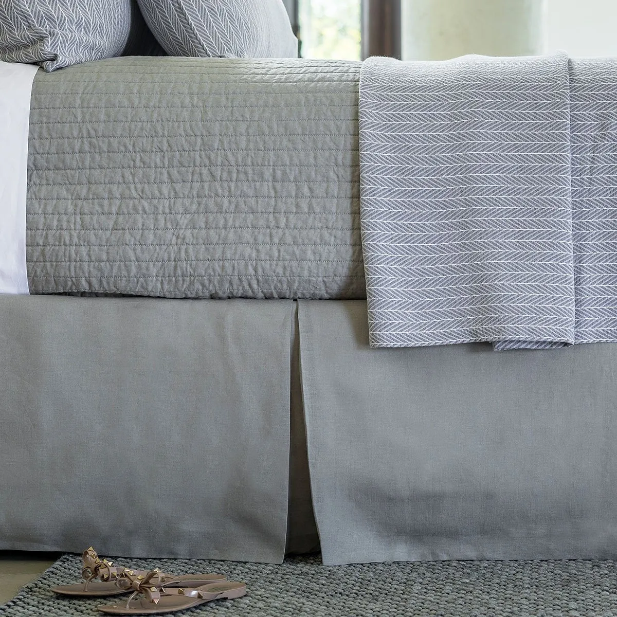 Bloom Light Grey Bedding by Lili Alessandra