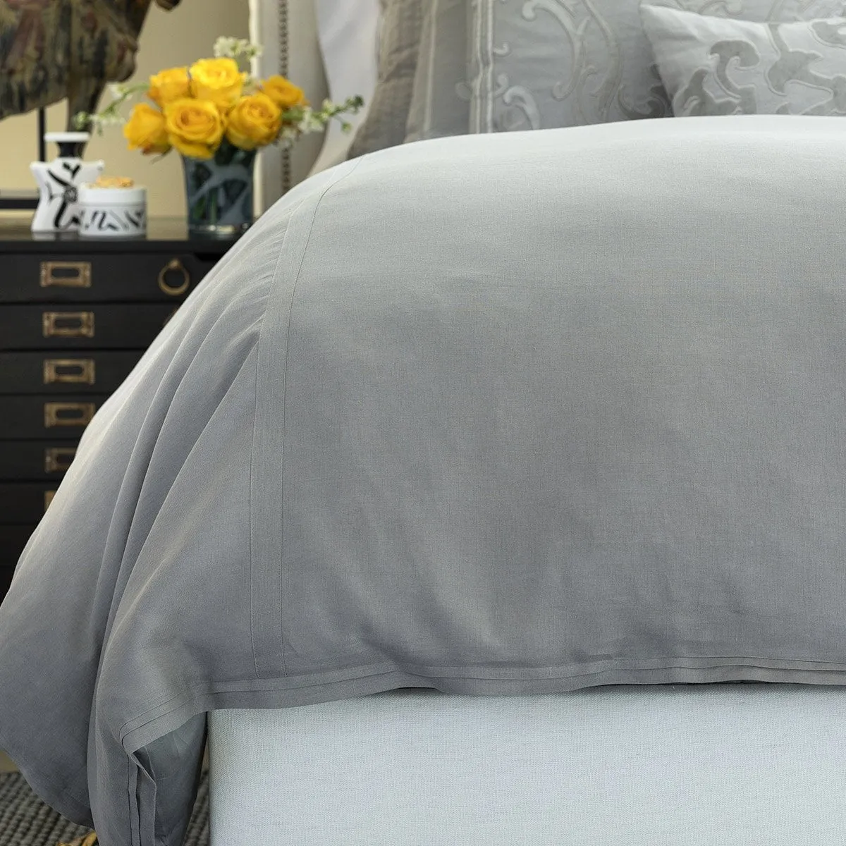 Bloom Light Grey Bedding by Lili Alessandra