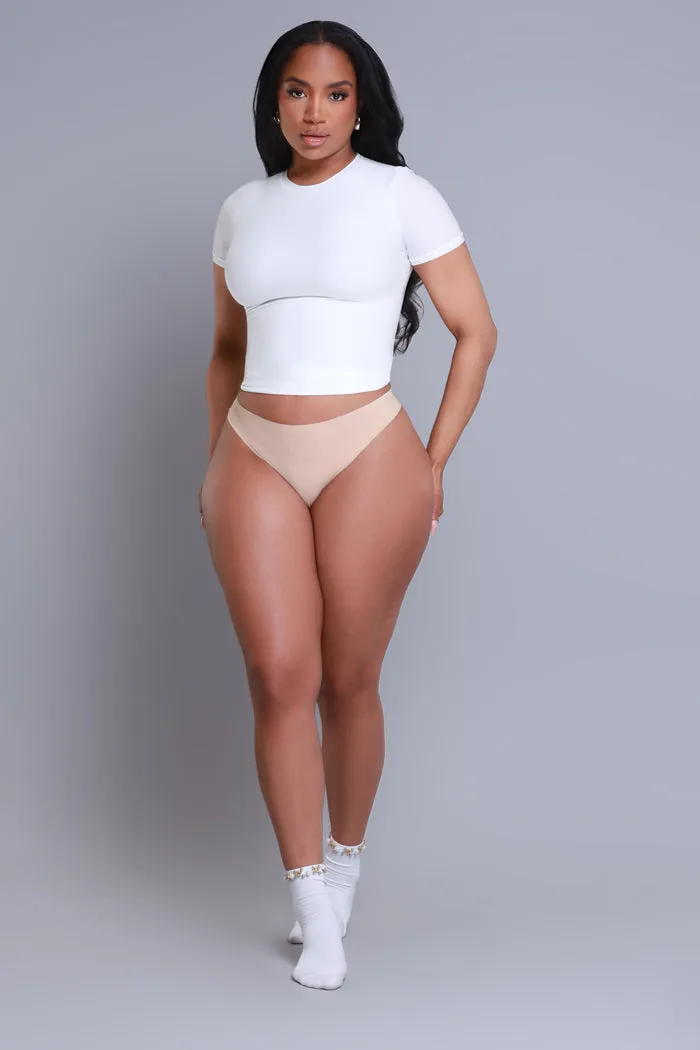 Body Language Crew Neck T-Shirt - White No.183 NKDS