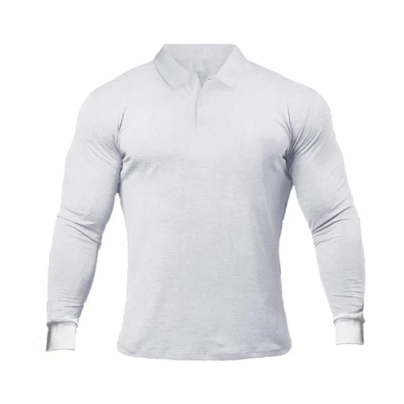 Breathable  Long Sleeve Polo Fitness T-Shirt