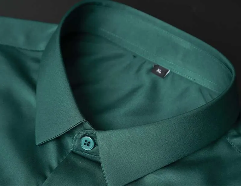 Breathable Solid Cotton Long Sleeve Shirt