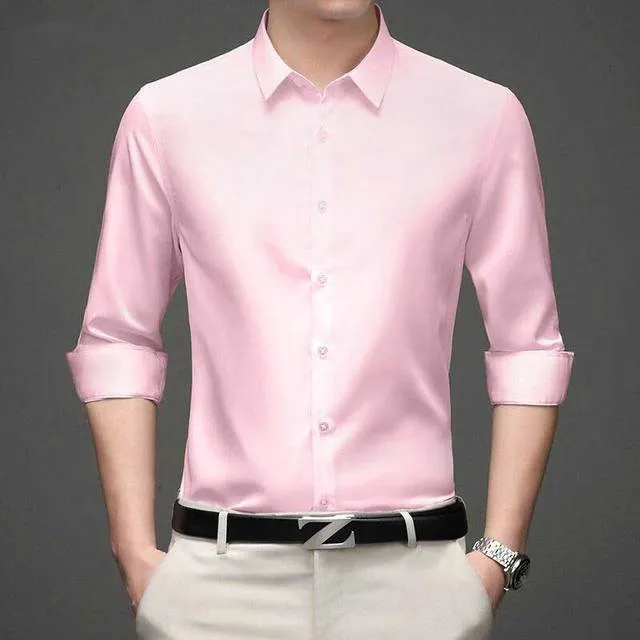 Breathable Solid Cotton Long Sleeve Shirt