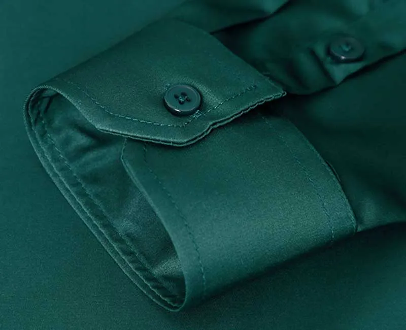 Breathable Solid Cotton Long Sleeve Shirt