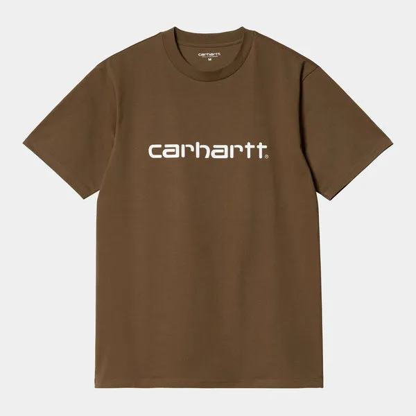 Carhartt WIP S/S Script Tee - Tamarind / White