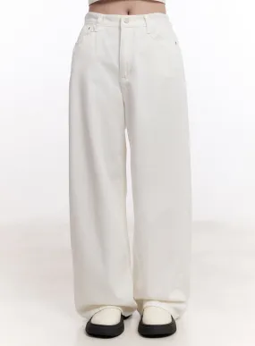 Classic Cotton Straight-Leg Pants CM527