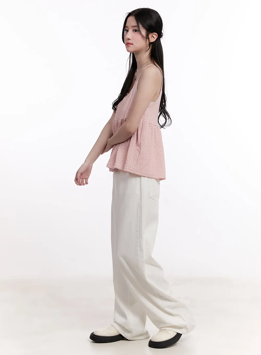 Classic Cotton Straight-Leg Pants CM527