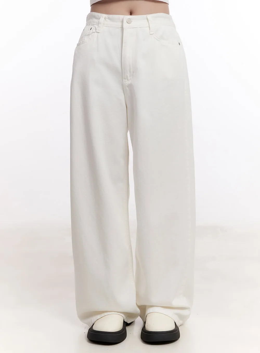Classic Cotton Straight-Leg Pants CM527