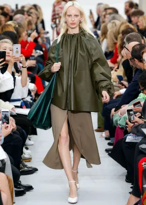 Céline spring '18 split front skirt, khaki, 8