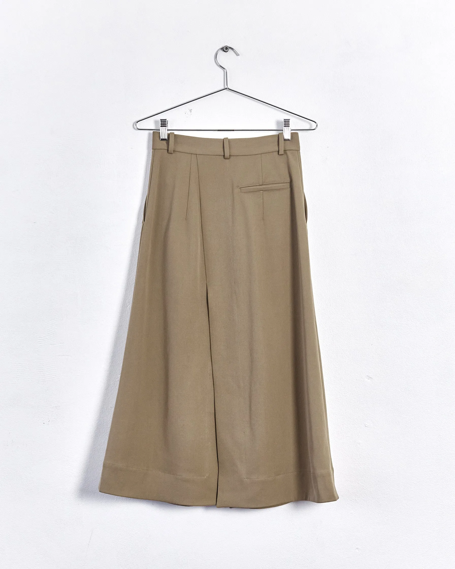 Céline spring '18 split front skirt, khaki, 8