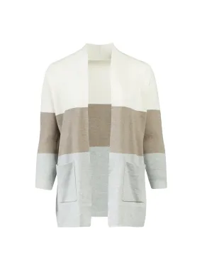 Coloblock Long Cardigan