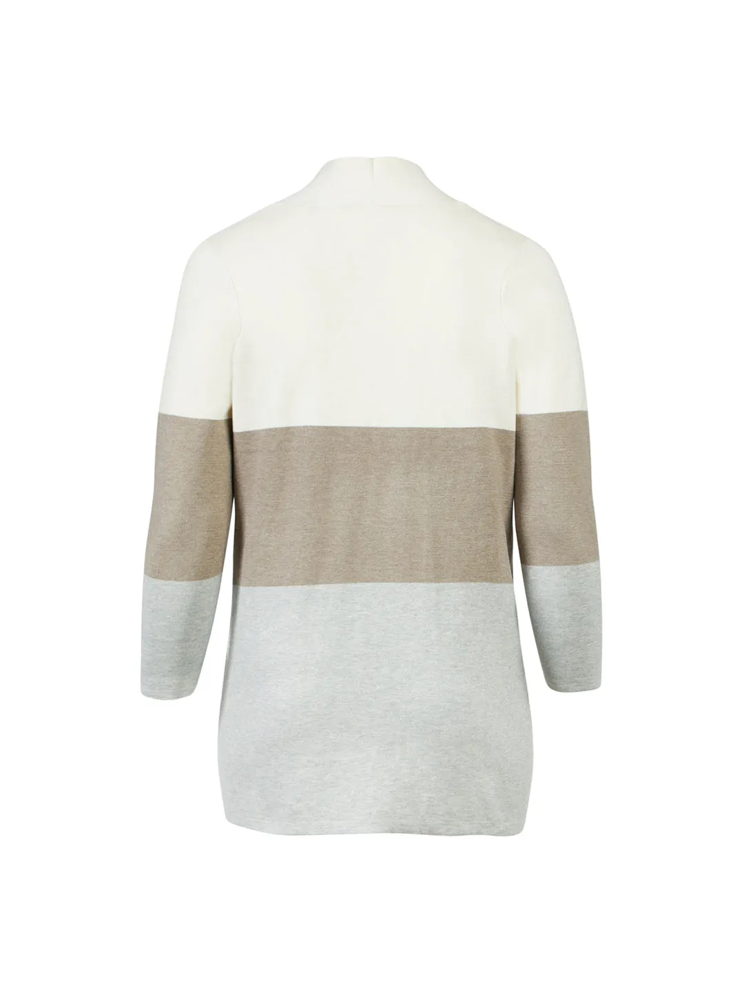 Coloblock Long Cardigan