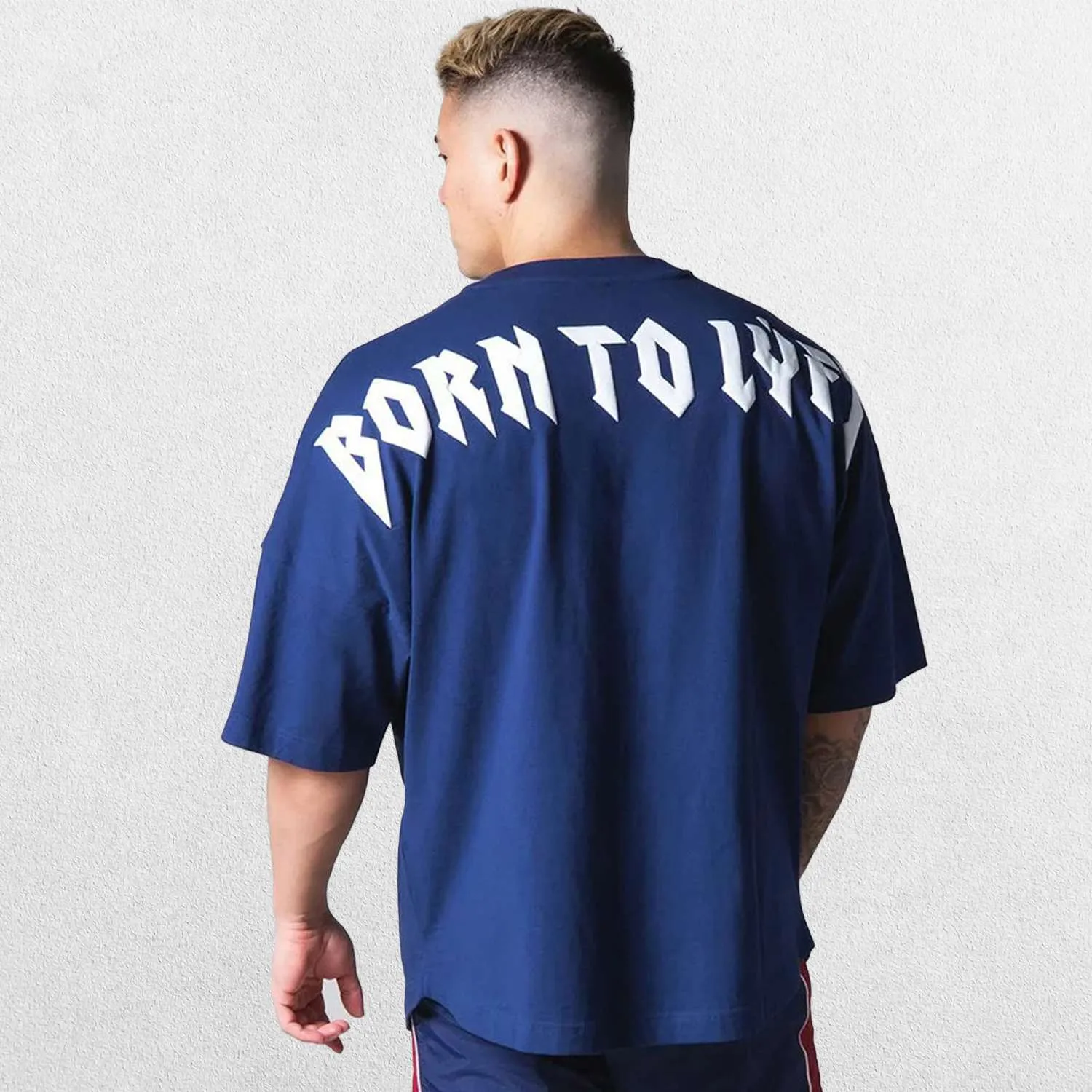 GPW Men's Oversized Cotton T-Shirt - Casual Gym Fitness Tee