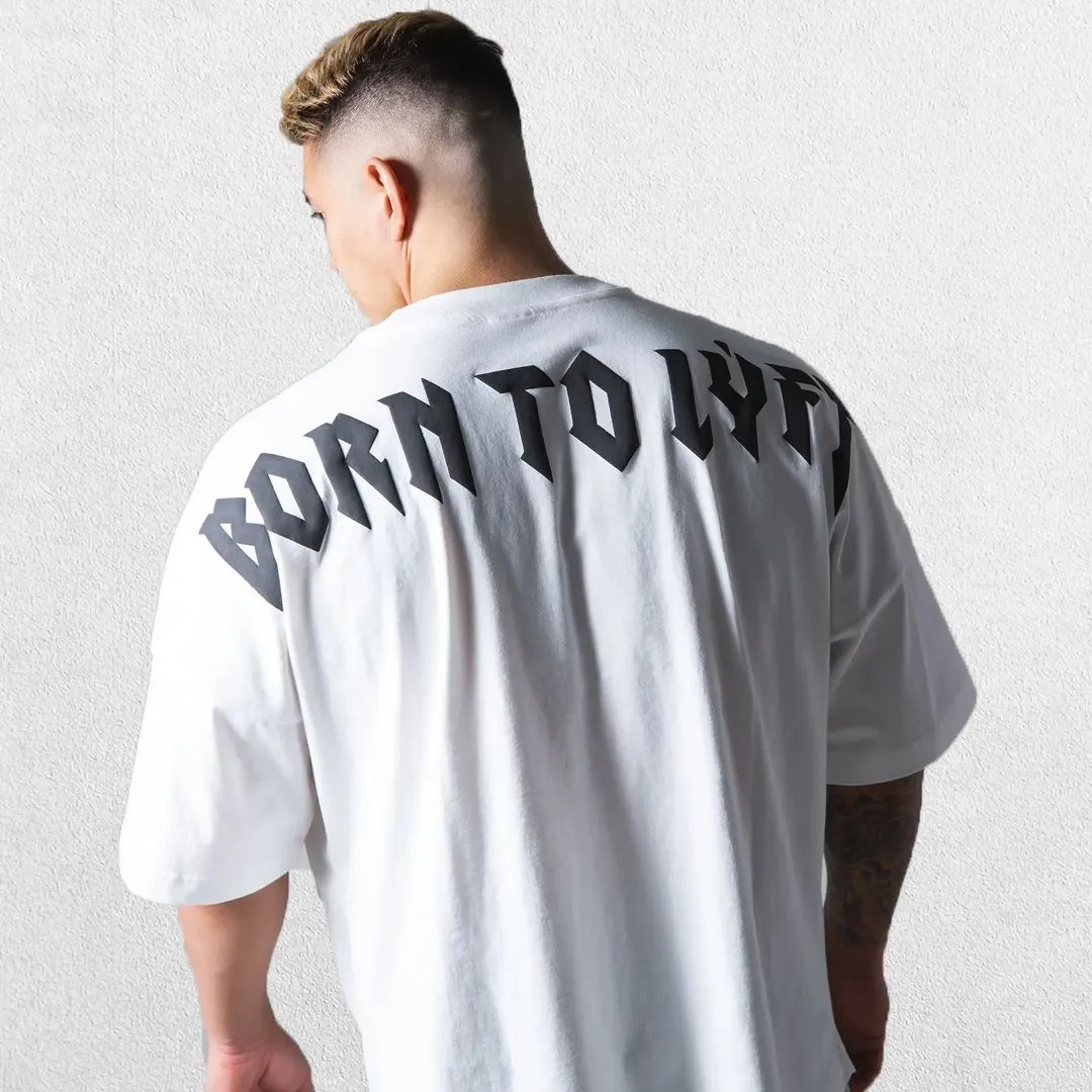 GPW Men's Oversized Cotton T-Shirt - Casual Gym Fitness Tee