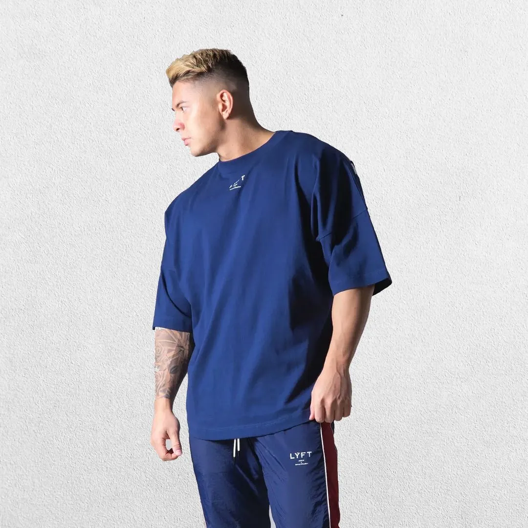 GPW Men's Oversized Cotton T-Shirt - Casual Gym Fitness Tee