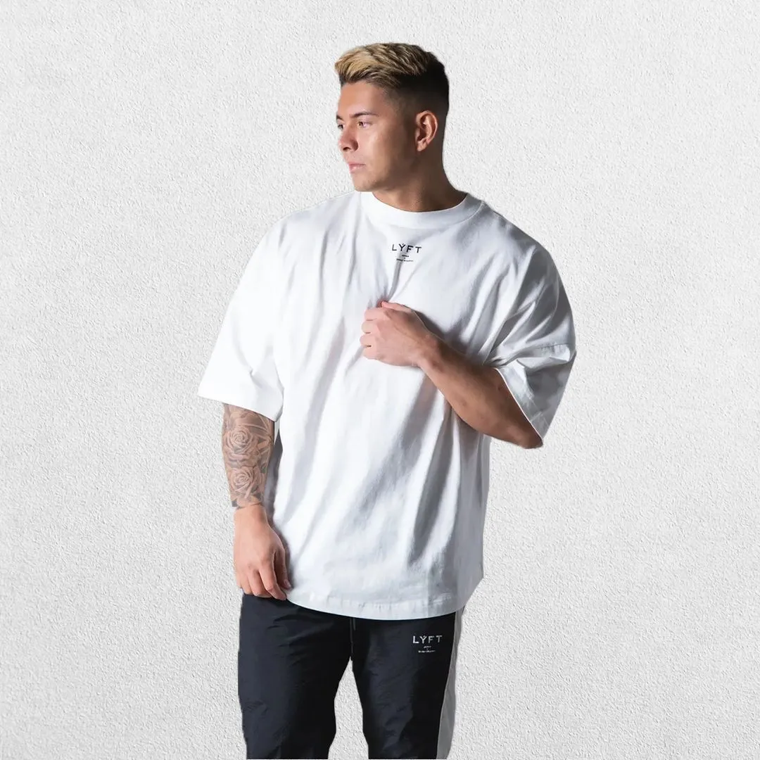 GPW Men's Oversized Cotton T-Shirt - Casual Gym Fitness Tee