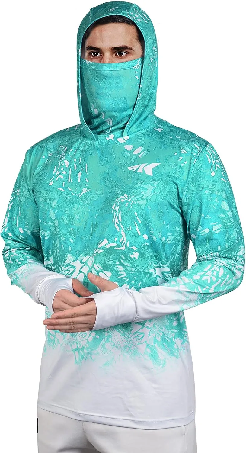 KastKing UPF 50 Fishing Hoodie Shirt for Men and Women, Long Sleeve Fishing Hiking Shirt, Breathable Moisture Wicking