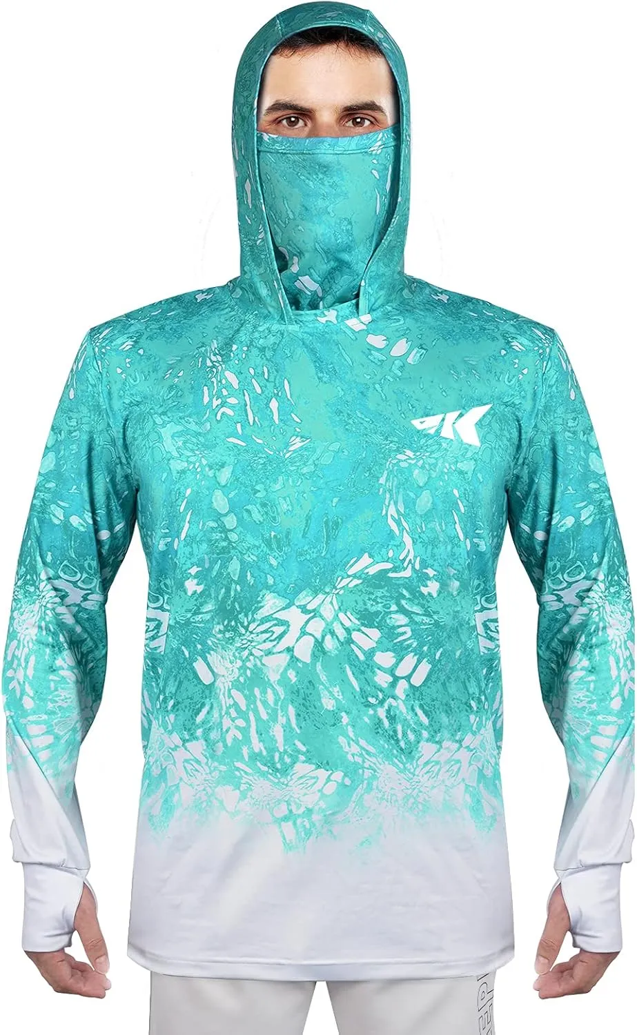 KastKing UPF 50 Fishing Hoodie Shirt for Men and Women, Long Sleeve Fishing Hiking Shirt, Breathable Moisture Wicking