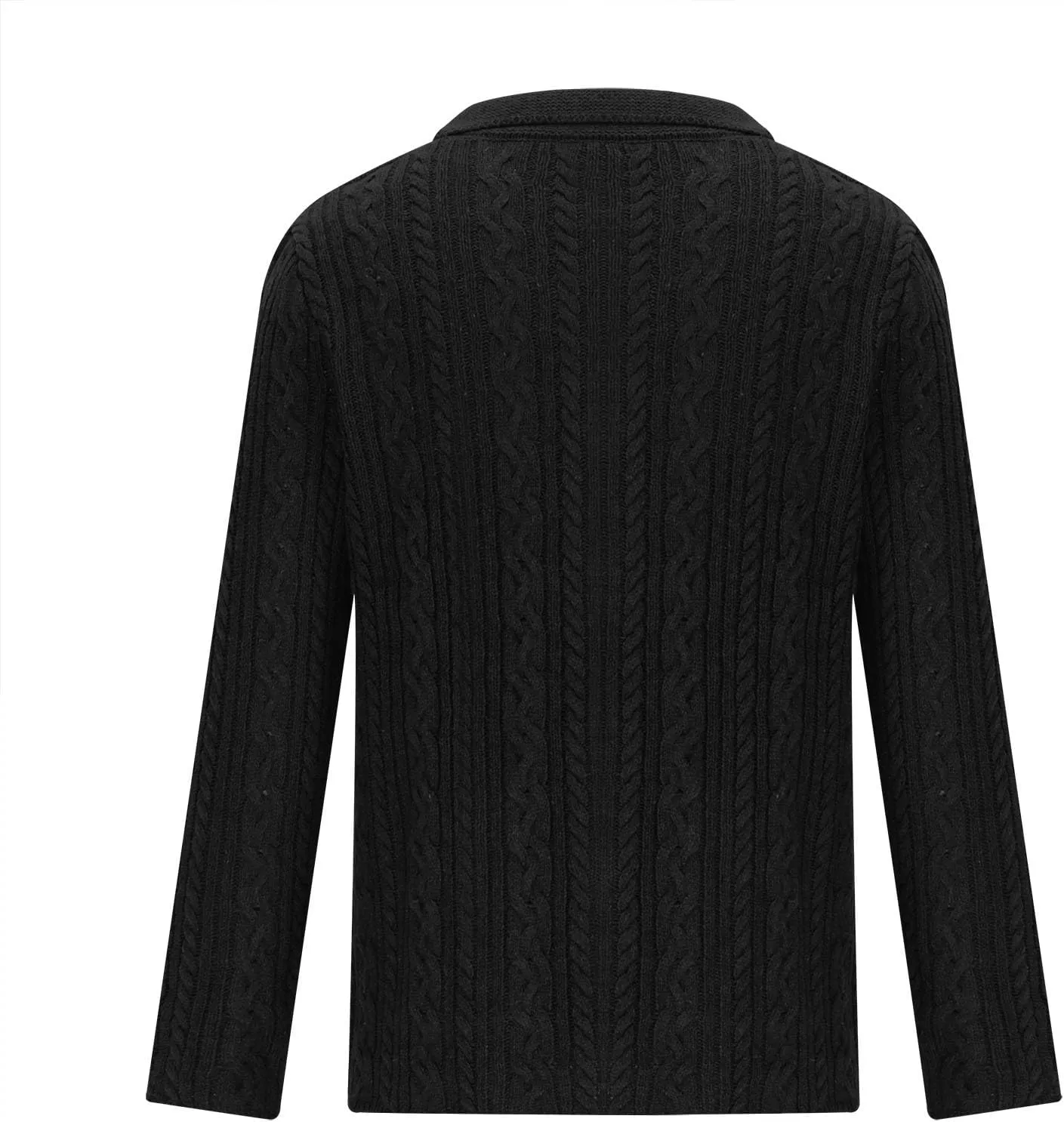 Knit Cardigan Men Shawl Collar Cardigan Sweater Casual Button Down Sweaters Winter Knit Sweater with Pockets