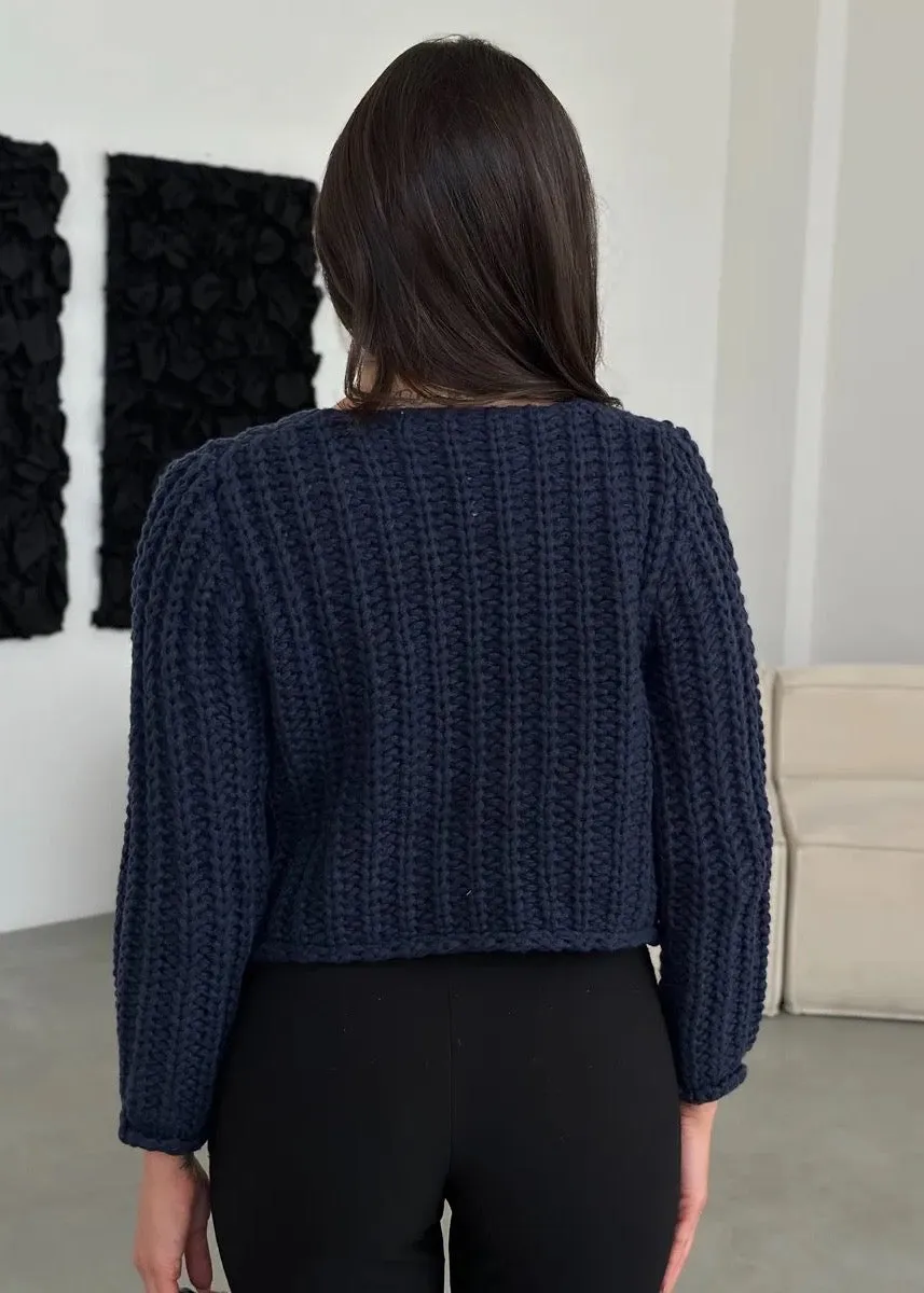 Laurie Golden Buttons Knitted Cardigan