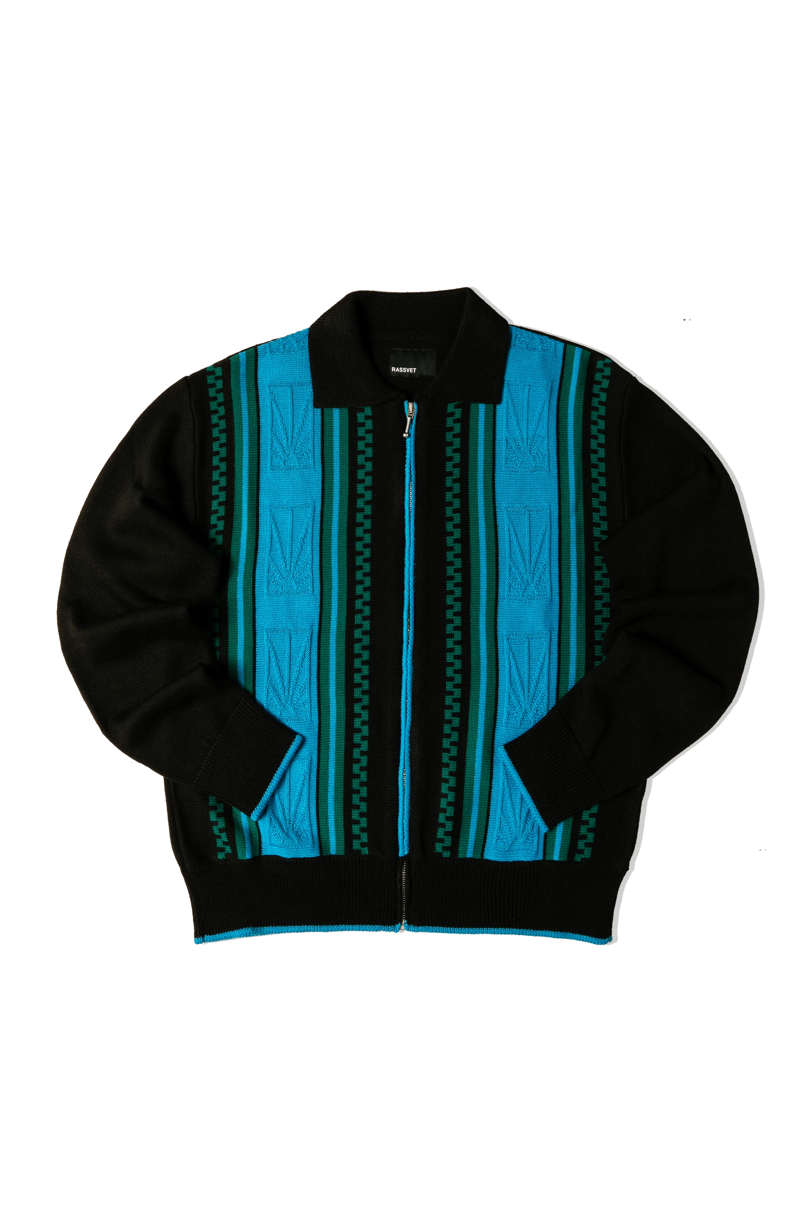 Logo Zip Cardigan Knit
