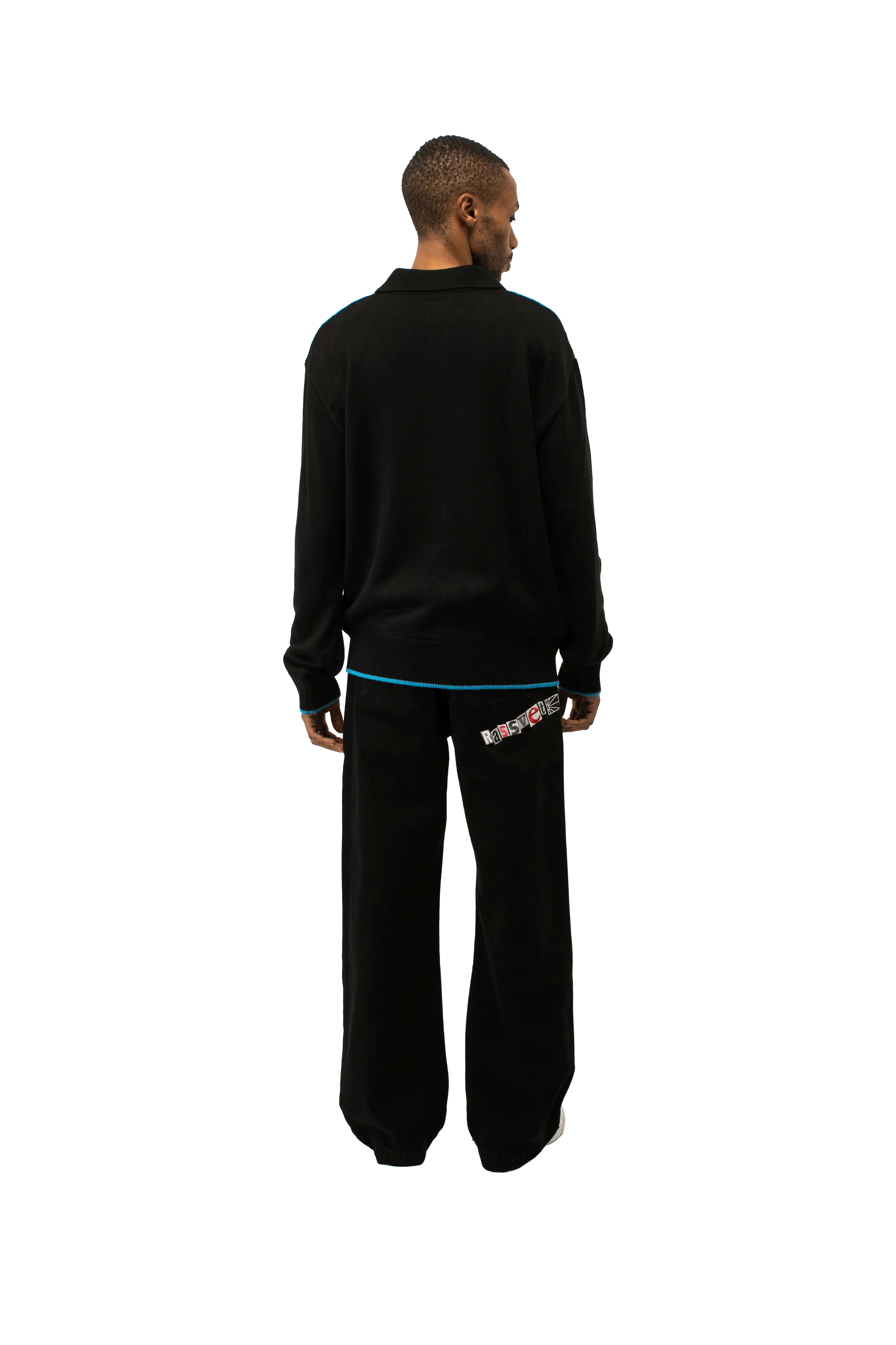 Logo Zip Cardigan Knit