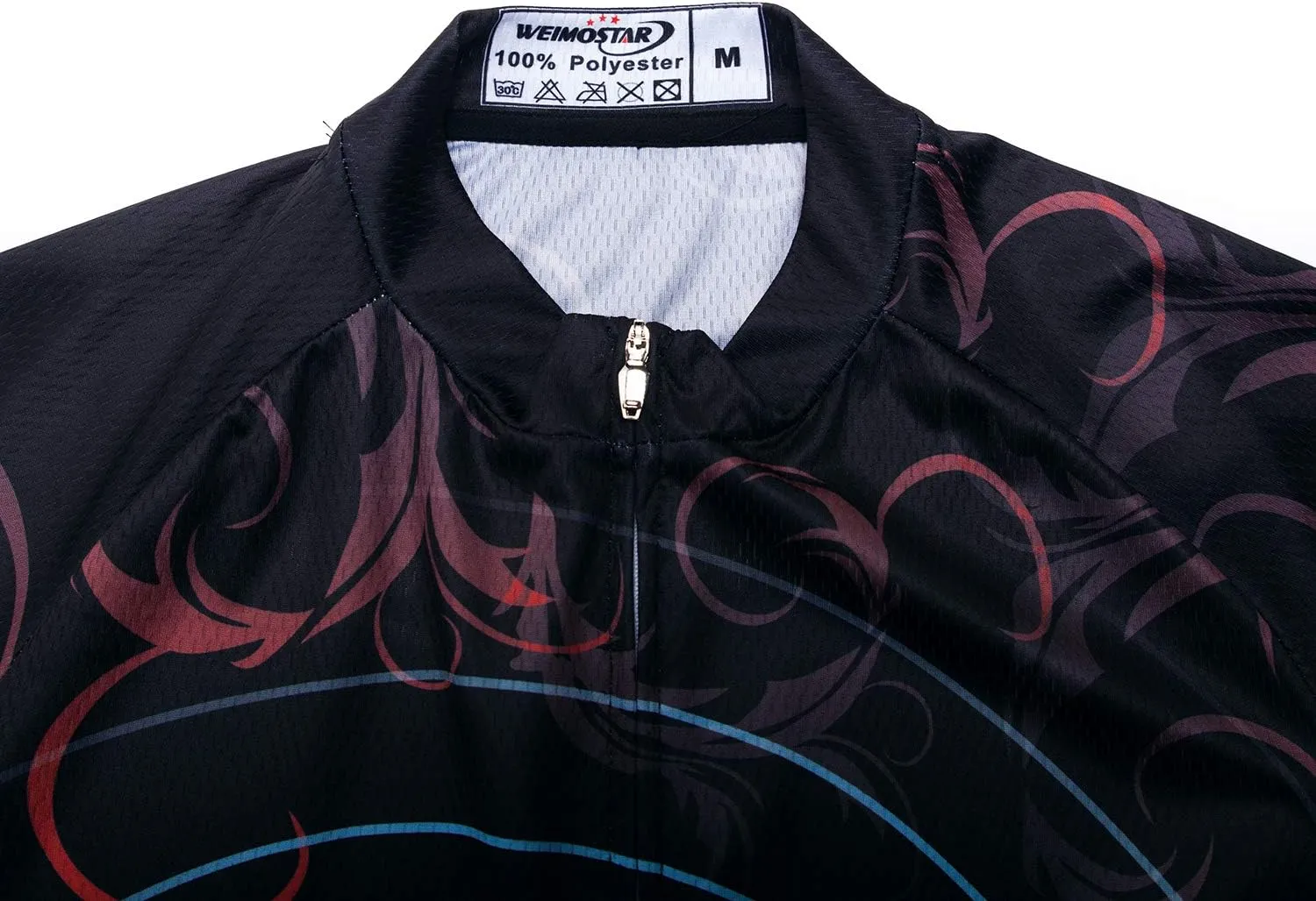Men's 3D Long Sleeve Cycling Jersey Breathable Bike Jacket Biking Shirt