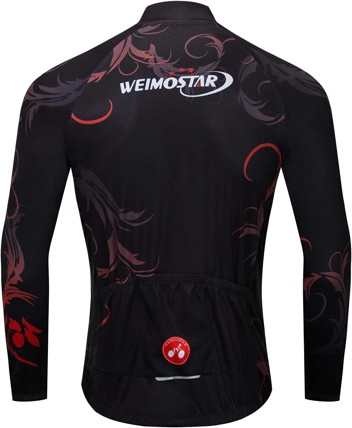 Men's 3D Long Sleeve Cycling Jersey Breathable Bike Jacket Biking Shirt