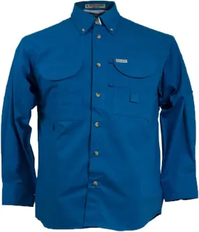 Men's Long Sleeve Fishing Button Down Shirt, Breathable Outdoors Casual Lightweight Shirt