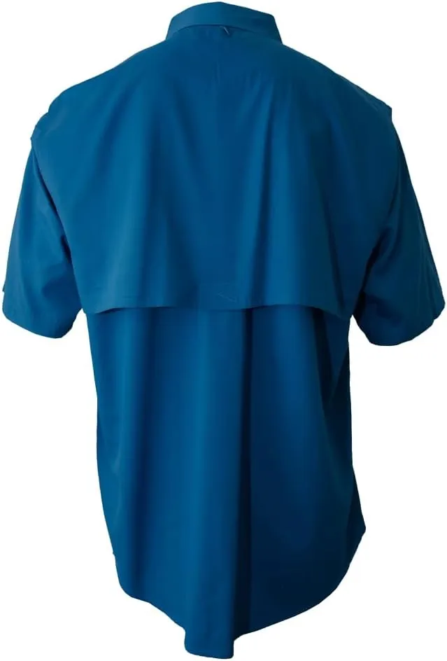 Men's Long Sleeve Fishing Button Down Shirt, Breathable Outdoors Casual Lightweight Shirt