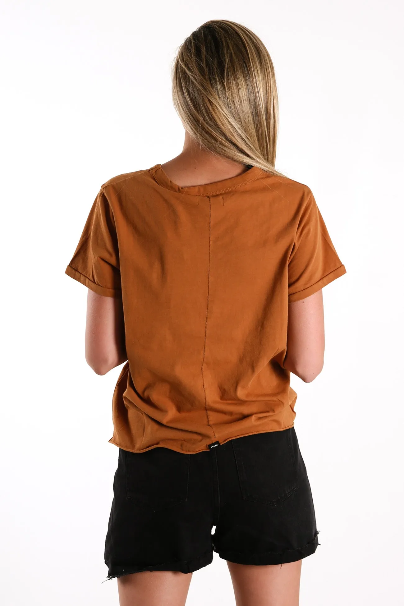 Minimal Thrills Relaxed Tee Golden Brown