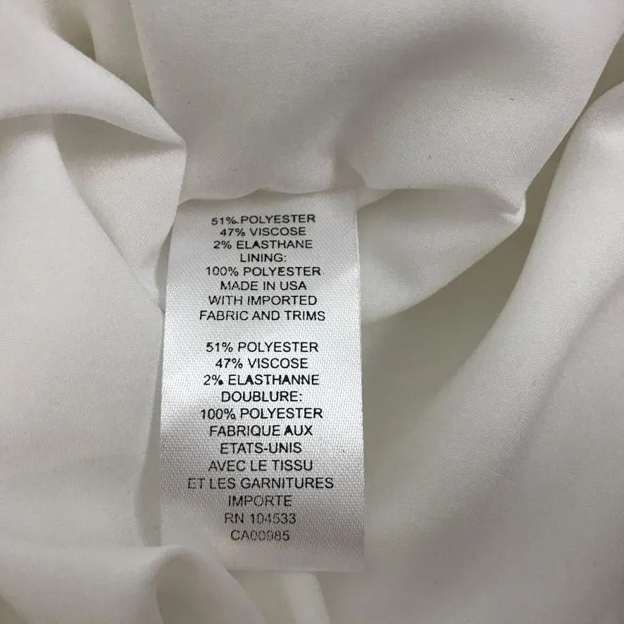 Nanette Lepore White Color Elegant Dress