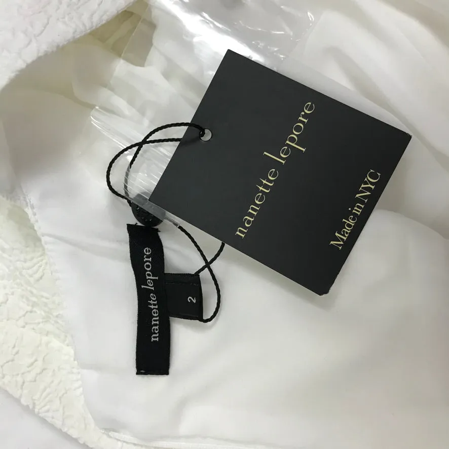 Nanette Lepore White Color Elegant Dress