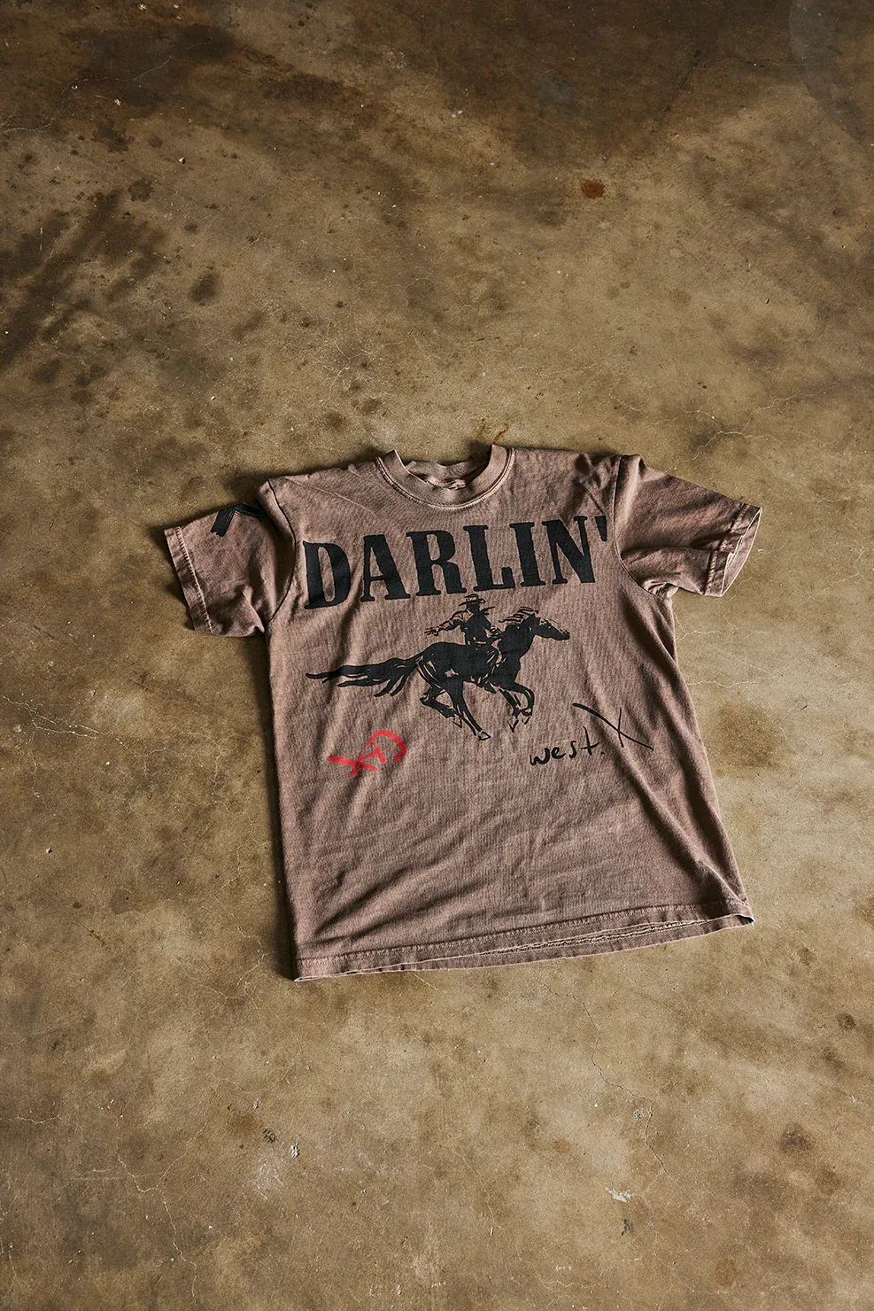 NEW!! Horseman Short Sleeve Tee in Brown by DARLIN' Brand
