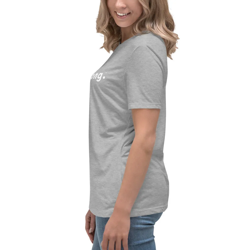 PERFECT FEMME FITTED RELAXED TEE ATHLETIC GREY