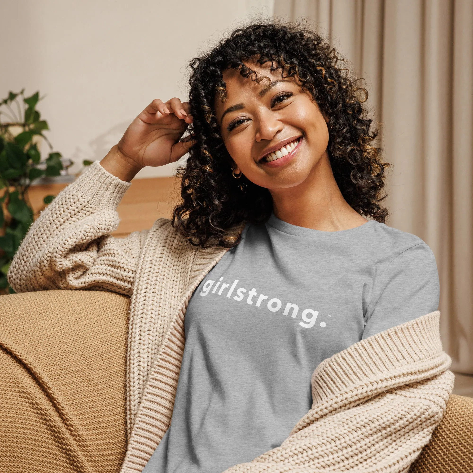 PERFECT FEMME FITTED RELAXED TEE ATHLETIC GREY
