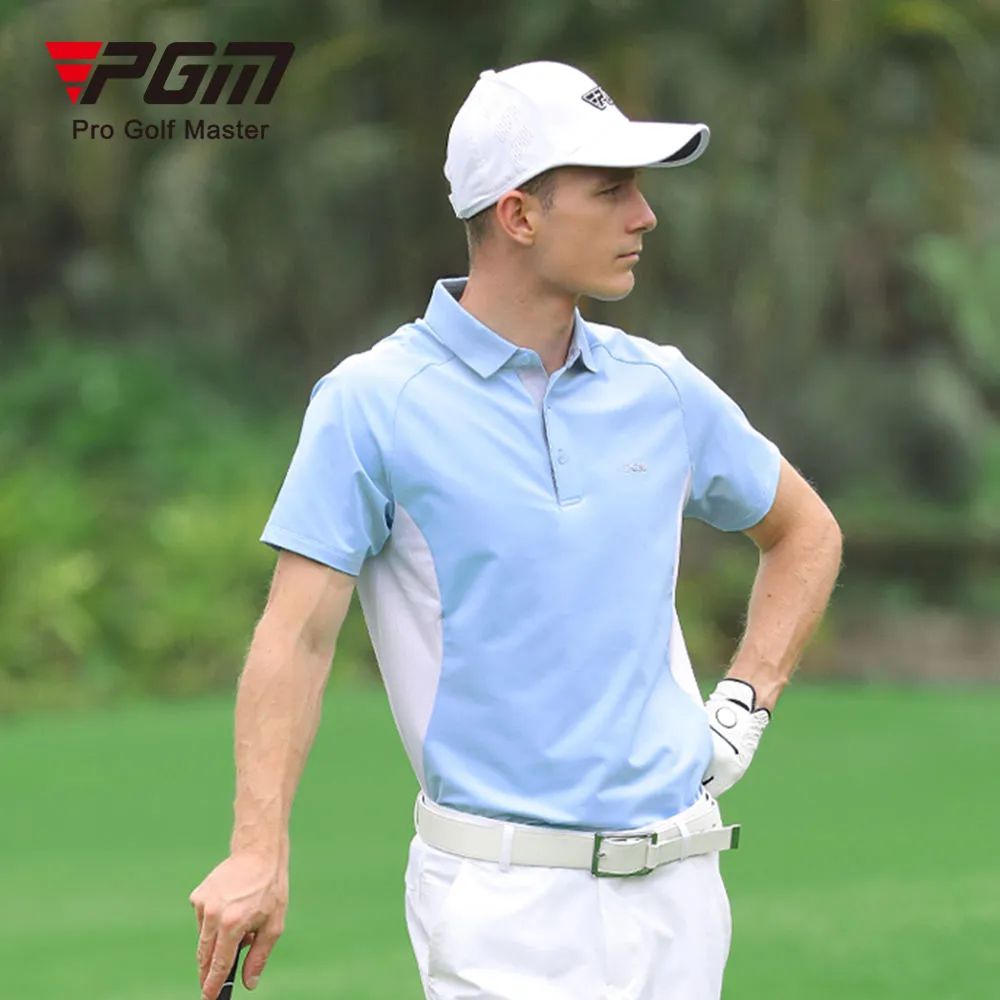 PGM YF399 mens blank logo golf polos shirts breathable golf polo shirt