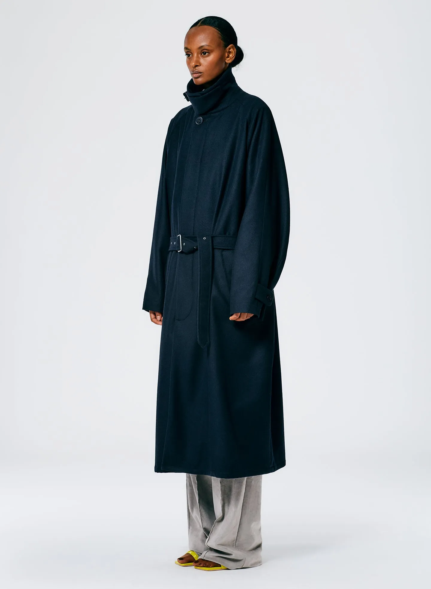 Recycled Featherweight Wool Cashmere Frank Coat