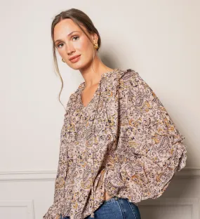 Sabina Blouse Paisley Mist