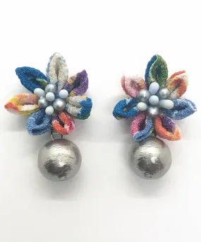 Shiki Chirimen Japanese Earrings / High Quality Surgical Steel Earrings