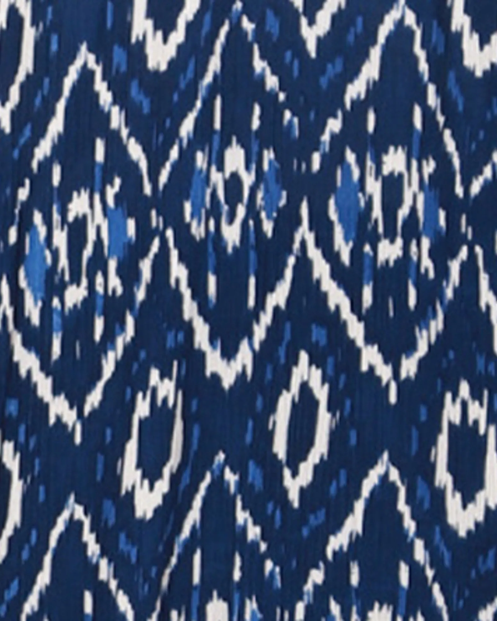 Siai Printed Kimono | Azure Blue / White