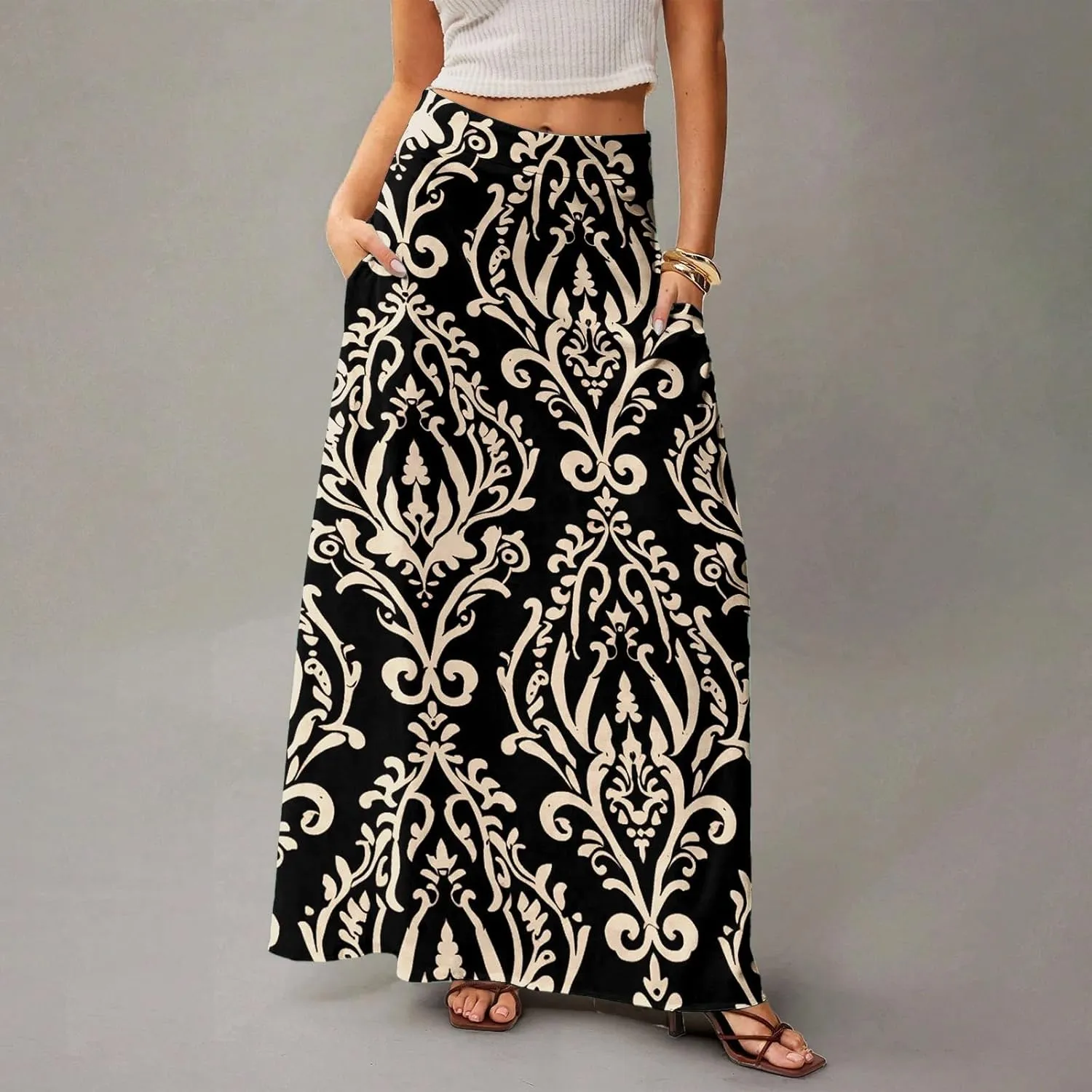 Summer Skirts for Women, Beach Elegantes Casual Boho Trendy Womens Skirts