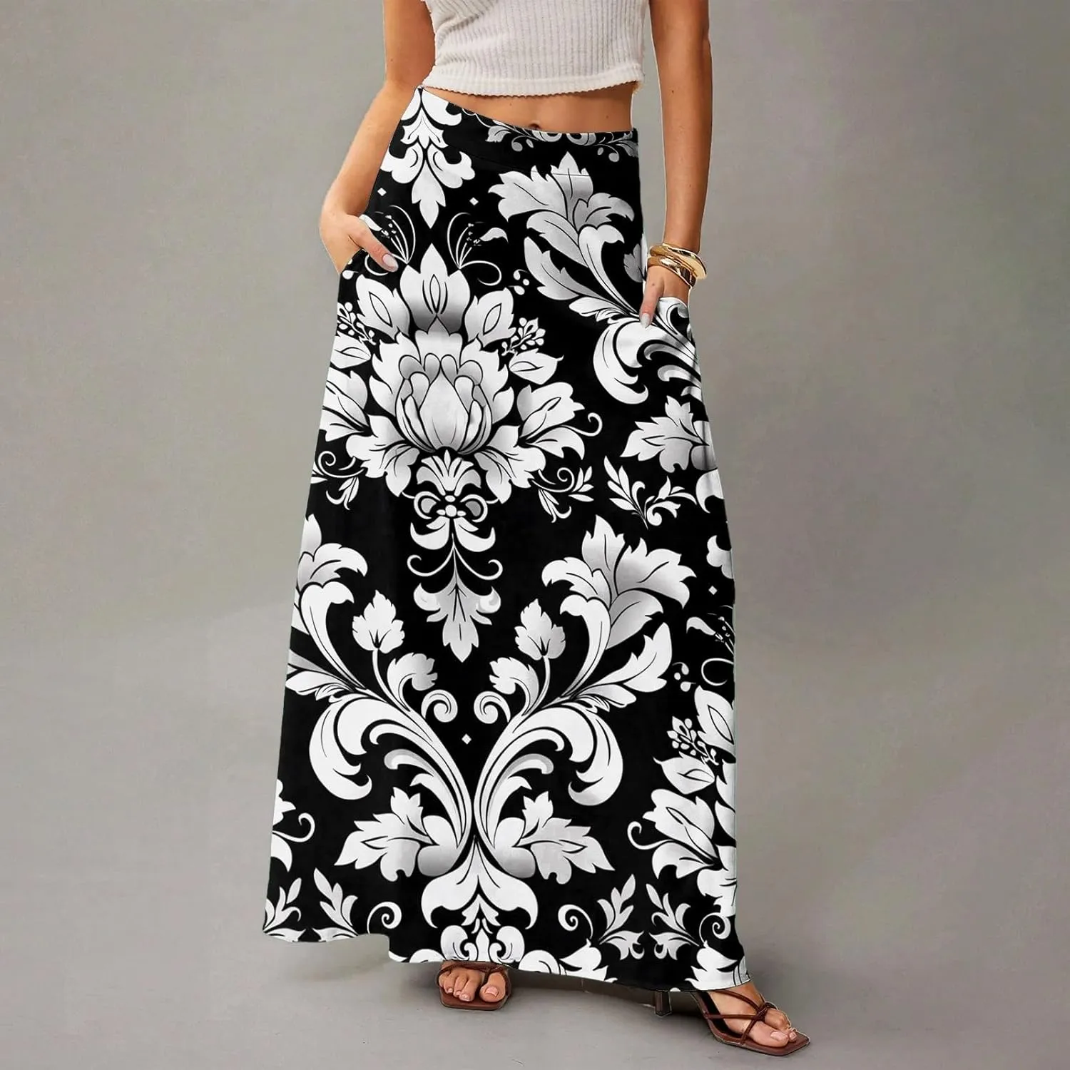 Summer Skirts for Women, Beach Elegantes Casual Boho Trendy Womens Skirts