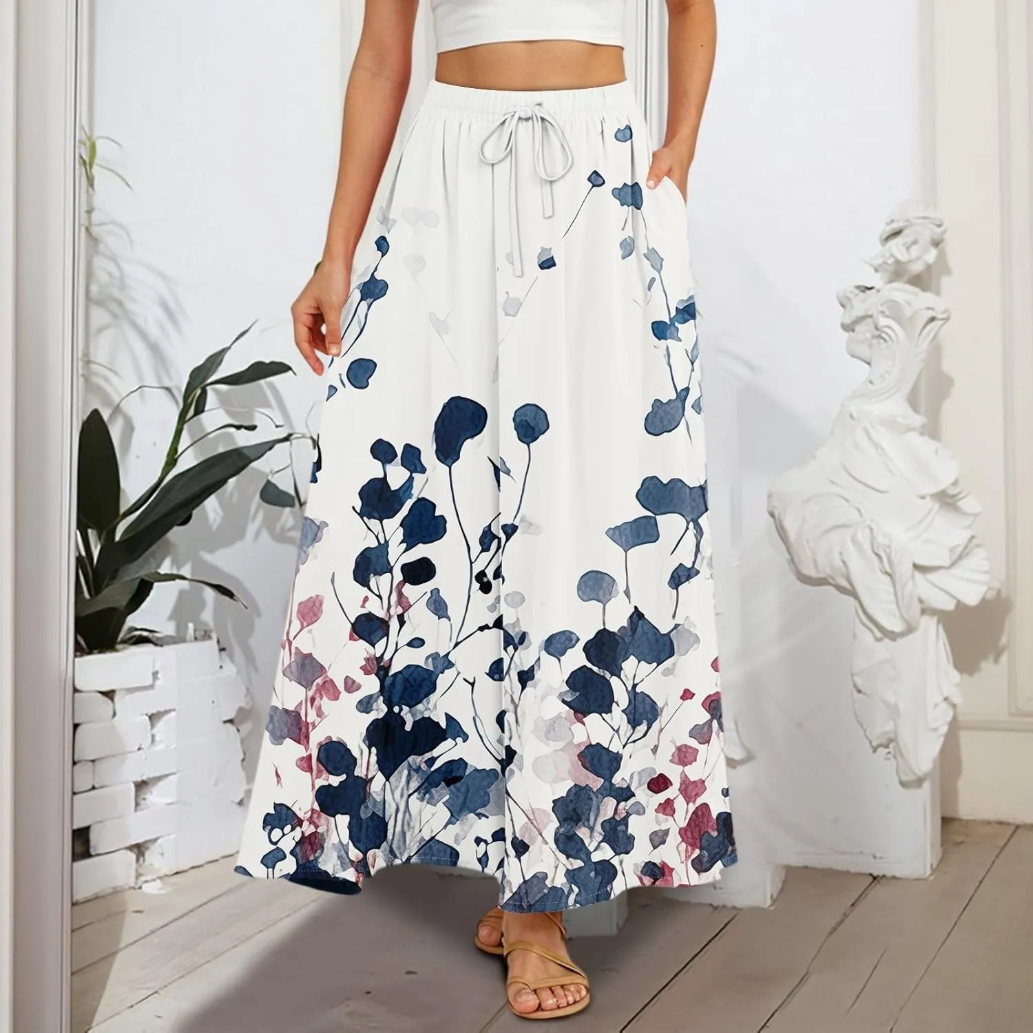 Summer Skirts for Women, Maxi Vacation Elegantes Beach Boho Womens Skirts