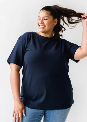 The Modern Crewneck Tee in Admiral