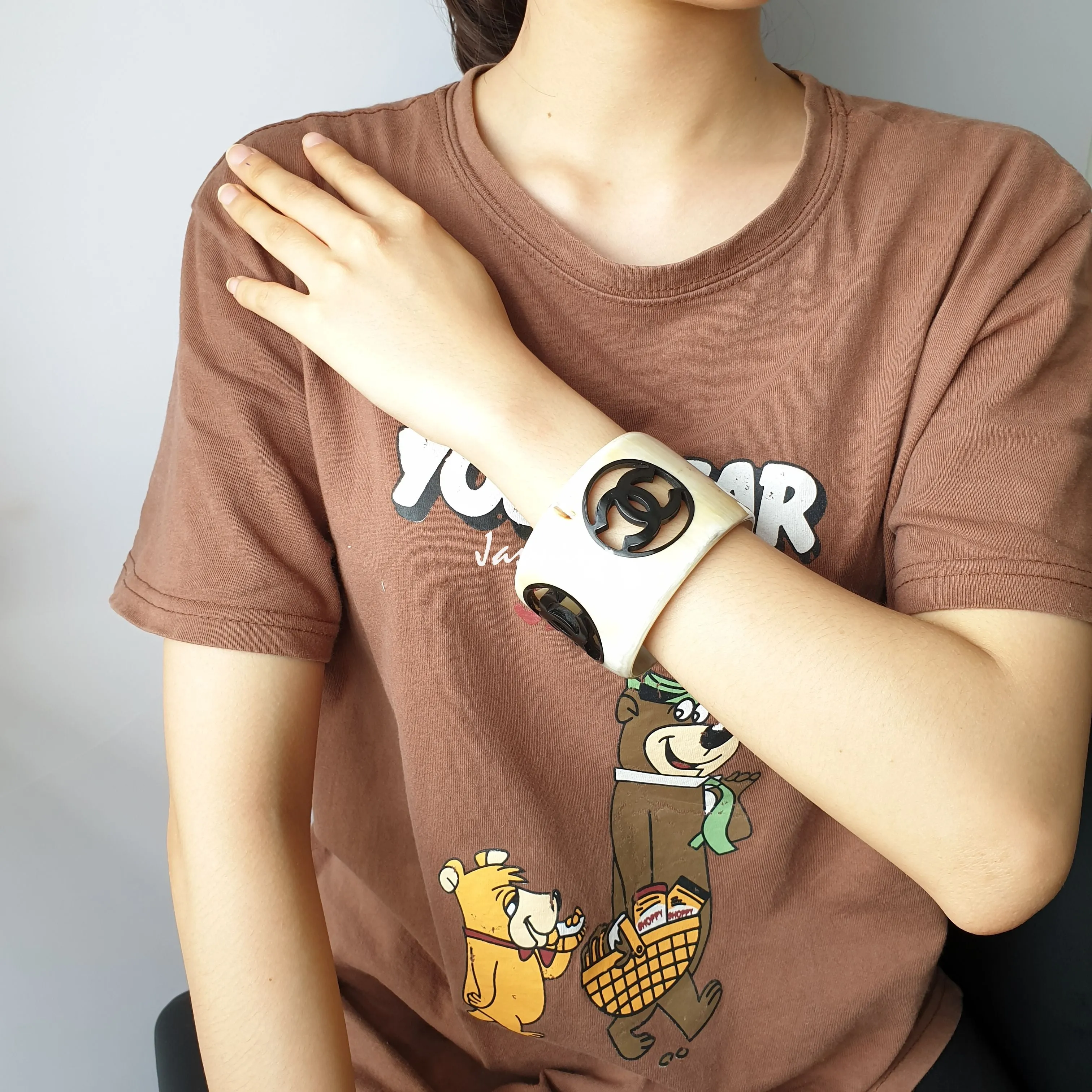 Trendy Handmade Bracelet J17973, Made by Natural Material