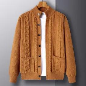 Wisland Plaid Wool Cardigan