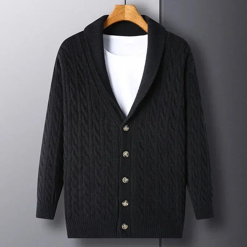 Wisland Plaid Wool Cardigan
