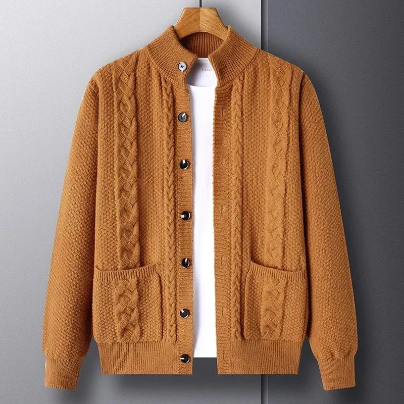 Wisland Plaid Wool Cardigan